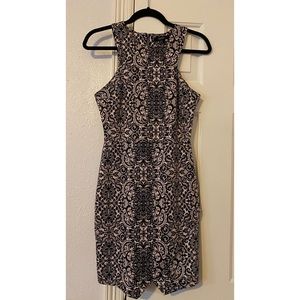 Print body-con dress